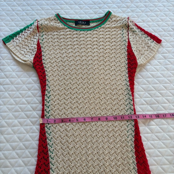 Akira Women’s Swimsuit Cover Up Maxi Dress Size L Multicolor High Side Slits - Picture 13 of 15